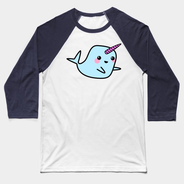 unicorn whale Baseball T-Shirt by Johnny_Sk3tch